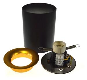 Bodové svietidlo CYRO 1xGU10/30W/230V čierna/zlatá