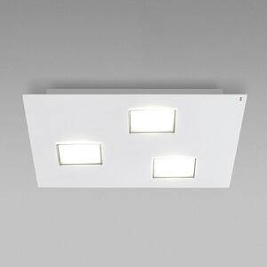 Fabbian Quarter biele stropné LED svetlo 3-pl