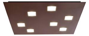 Fabbian Quarter hnedé stropné LED svetlo 7-pl