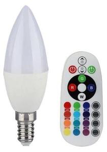 LED RGB Stmievateľná žiarovka E14/3,5W/230V 6400K + DO