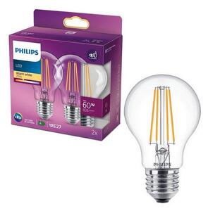 SADA 2x LED Žiarovka VINTAGE Philips E27/7W/230V 2700K