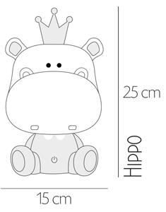 ONLI - LED stmievateľná detská nočná lampička PUPPIES LED/3W/230V 25 cm hroch/zelená