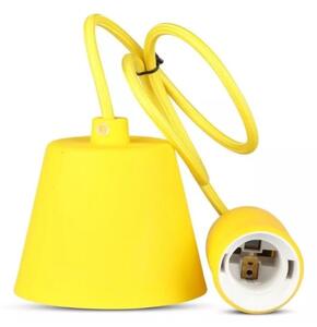 Luster na lanku 1xE27/60W/230V žltá