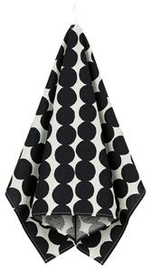 Marimekko Utierka Räsymatto 43x70cm, čierno-biela