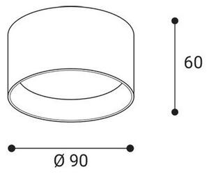 LED2 - LED bodové svietidlo ZETA ON LED/8W/230V 3000/3500/4000K priemer 9 cm biela