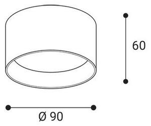 LED2 - LED Bodové svietidlo ZETA ON LED/8W/230V 3000/3500/4000K priemer 9 cm čierna