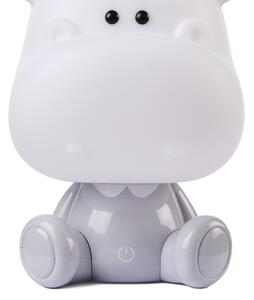 ONLI - LED stmievateľná detská nočná lampička PUPPIES LED/3W/230V 25 cm hroch/sivá