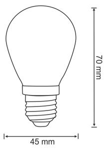SADA 2x LED Žiarovka PARTY E27/0,5W/36V 2200K