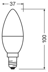 LED Antibakteriálna žiarovka B40 E14/4,9W/230V 4000K - Osram