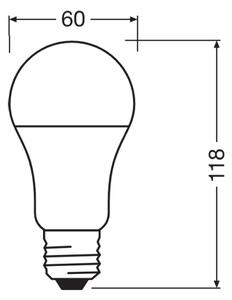 LED Antibakteriálna žiarovka A100 E27/13W/230V 2700K - Osram