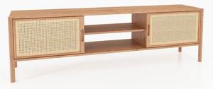 TV stolík z dubového dreva 204x64 cm Pola - The Beds