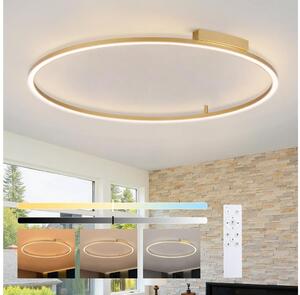Brilagi - LED stmievateľné svietidlo PORTOFINO LED/85W/230V priemer 120 cm zlatá + diaľkové ovládanie