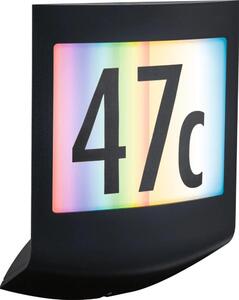 Paulmann 94513 - RGBW LED/8,2W IP44 Stmievateľné domové číslo PADEA 230V