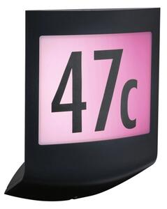 Paulmann 94513 - RGBW LED/8,2W IP44 Stmievateľné domové číslo PADEA 230V
