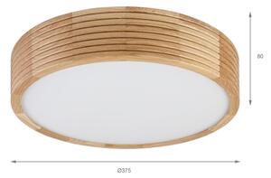 Kúpeľňové stropné svietidlo LINARO 3xE27/15W/230V IP54 dubový, priemer 37 cm
