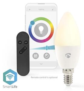 Nedis WIFILRC10E14 - LED RGB Stmievateľná žiarovka E14/4,9W/230V Wi-Fi 2700-6500K