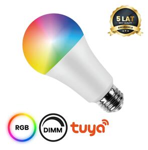 LED RGB Stmievateľná žiarovka A70 E27/11W/230V 2700-6500K Wi-Fi Tuya