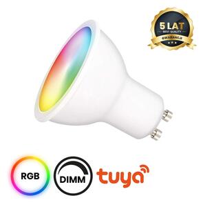 LED RGB Stmievateľná žiarovka GU10/5W/230V 2700-6500K Wi-Fi Tuya