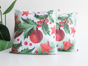 XPOSE® Bavlnená obliečka na vankúš VIANOČNÁ CEZMÍNA 40x40 cm 2ks