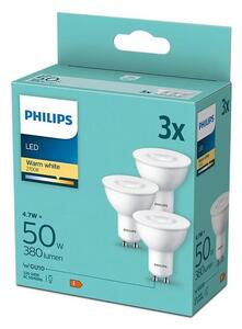 SADA 3x LED Žiarovka Philips GU10/4,7W/230V 2700K