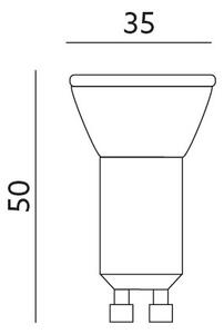 LED Žiarovka GU10-MR11/4W/230V 4000K