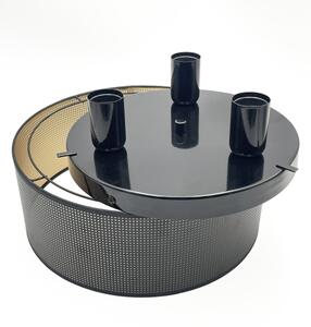 Stropné svietidlo SIRJA PLISADO 3xE27/15W/230V priemer 35 cm čierna/zlatá