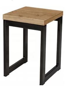 Taburet 46 cm - čierna