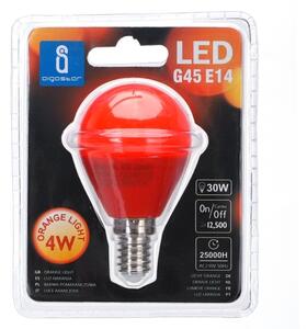 LED Žiarovka G45 E14/4W/230V oranžová - Aigostar