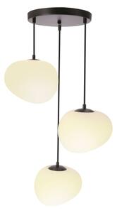 BRILAGI - Závesné svietidlo na lanku PEBBLES 3xE27/40W/230V pr. 42 cm čierna