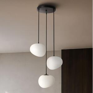 BRILAGI - Závesné svietidlo na lanku PEBBLES 3xE27/40W/230V pr. 42 cm čierna