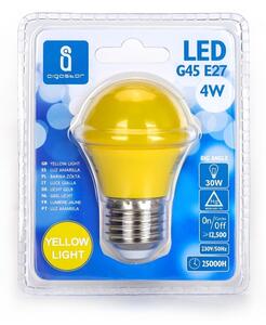 LED Žiarovka G45 E27/4W/230V žltá - Aigostar