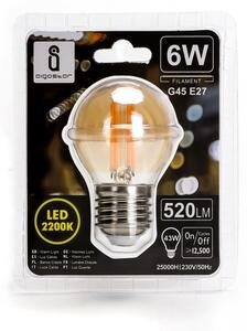 LED Žiarovka G45 E27/6W/230V 2200K - Aigostar