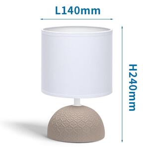 Aigostar - Stolná lampa 1xE14/40W/230V hnedá/biela