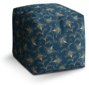 Sablio Taburet Cube Vintage ornamenty - 40x40x40 cm