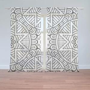 Sablio Záclony Hviezdy mehendi: 2ks 150x250cm
