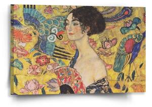 Sablio Obraz Dáma s vejárom - Gustav Klimt - 60x40 cm