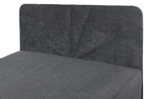 KONDELA Boxspringová posteľ, jednolôžko, sivá, 90x200, univerzálna, SUPA