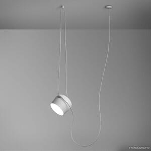 FLOS Aim dizajnérske LED závesné svietidlo, biela