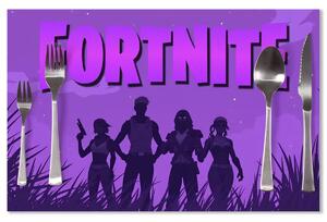 Sablio Prestieranie FORTNITE Fialová silueta: 40x30cm