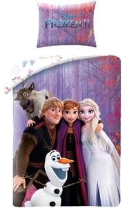 Posteľné obliečky Ľadové kráľovstvo II - Frozen II - motív Magický les - 100% bavlna - 70 x 90 cm + 140 x 200 cm