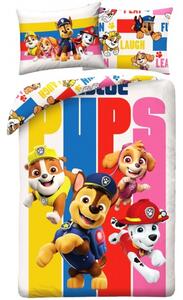 Bavlnené obliečky na posteľ Labková patrola - Paw Patrol - motiv Rescue Pups - 100% bavlna - 70 x 90 cm + 140 x 200 cm