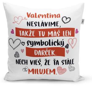 Sablio Vankúš Valentína neslávime …: 40×40 cm