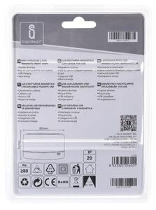 Aigostar - LED Stmievateľné prenosné nočné svietidlo LED/1W/5V 6500K+ USB