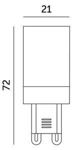LED Žiarovka G9/6W/230V 6000K