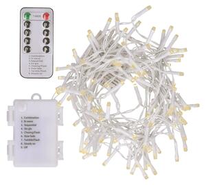 BRILAGI - LED Vianočná vonkajšia reťaz 120xLED/8 funkcií/3xAA 9,5m IP44 teplá biela