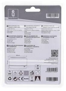 Aigostar - LED Prenosné nočné svietidlo LED/1W/5V 3000K + USB