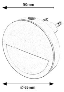 Rabalux 2283 - LED Nočné svetlo so senzorom PUMPKIN LED/0,5W/230V pr. 65 mm