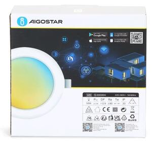 Aigostar - LED Stmievateľné podhľadové svietidlo LED/9W/230V pr. 14,5 cm Wi-Fi