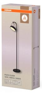 Osram - LED stojacia lampa DECOR PUCK LED/12W/230V CRI 90 čierna