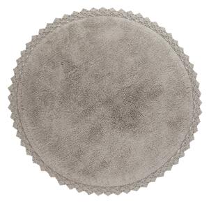 Sivý umývateľný okrúhly koberec ø 110 cm Perla - Nattiot